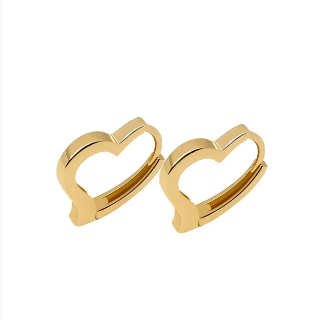 Heart Shape Simple Design 18k Gold Earring Women Gold Jewelry Charm Earrings 18k Real Genuine Solid Yellow Gold Earrings
Heart Shape Simple Design 18k Gold Earring Women Gold Jewelry Charm Earrings 18k Real Genuine Solid Yellow Gold Earrings