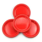 High Quality 9 Inch PS Tableware Disposable Dinner Plate Coated Plastic Party Plate
