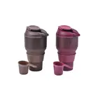 Custom 350Ml 12 OZ Outdoor Reusable Water Mug Folded Collapsible Travel Silicone Coffee Cup