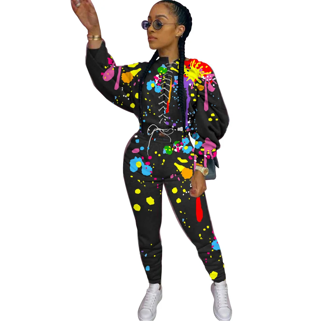 2021 new style bandage Graffiti printings vendors clothing clothes fall, As picture or customized make
2021 new style bandage Graffiti printings vendors clothing clothes fall, As picture or customized make