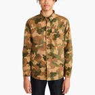 wholesale custom men's single button four pockets camo shirts