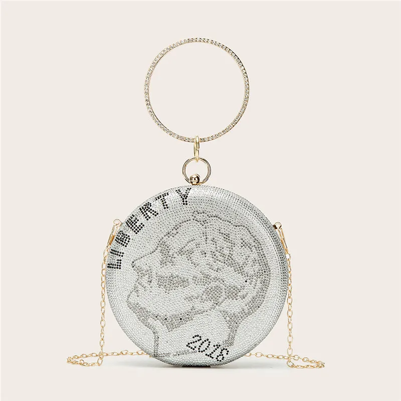 Fashion round shape evening party money clutch bag for women 2021 new designer luxury diamond srhinestone chains bag
Fashion round shape evening party money clutch bag for women 2021 new designer luxury diamond srhinestone chains bag