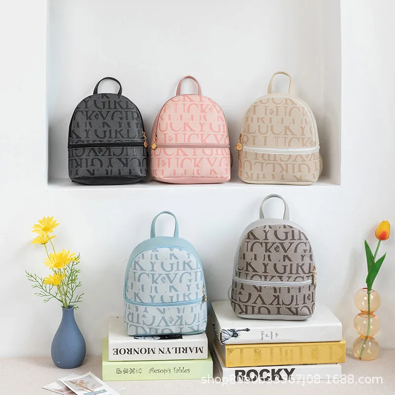 Women Letter Printed Small Backpacks Leisure Trend Shoulder Messenger Bag PU Leather Backpack School Bags, Customized color
Women Letter Printed Small Backpacks Leisure Trend Shoulder Messenger Bag PU Leather Backpack School Bags, Customized color