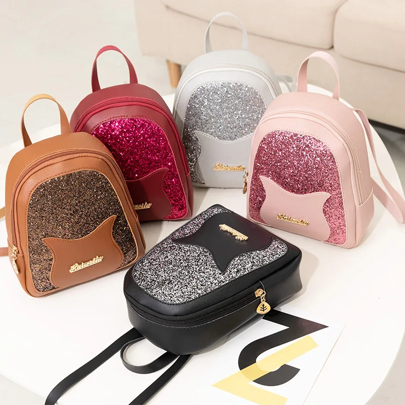 Fashion Girl's Pu Mini Back Pack Shining Sequin Shoulder Bag Small Glitter Backpack And Handbag For Women, Stock colors
Fashion Girl's Pu Mini Back Pack Shining Sequin Shoulder Bag Small Glitter Backpack And Handbag For Women, Stock colors
