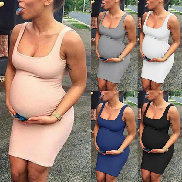 Women solid color sleeveless long cotton pregnant dress women plus size casual maternity dresses, Different color
Women solid color sleeveless long cotton pregnant dress women plus size casual maternity dresses, Different color