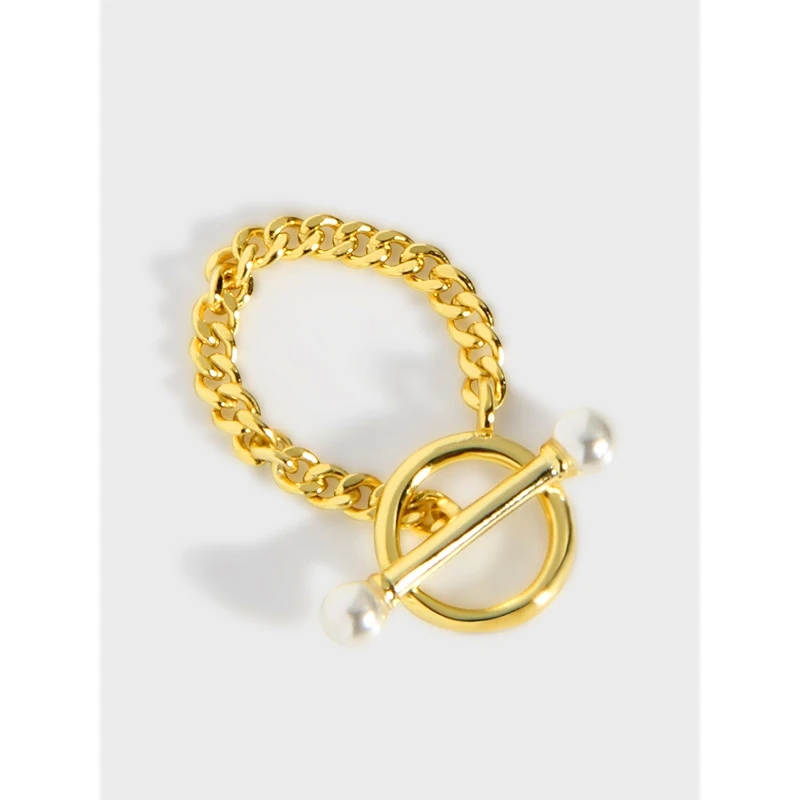 Toggle Clasp Soft Chain Pearl Rings Bar Circle Geometric Gold Plated Ring French Vintage Minimalist Sterling Silver 925 Jewelry
Toggle Clasp Soft Chain Pearl Rings Bar Circle Geometric Gold Plated Ring French Vintage Minimalist Sterling Silver 925 Jewelry