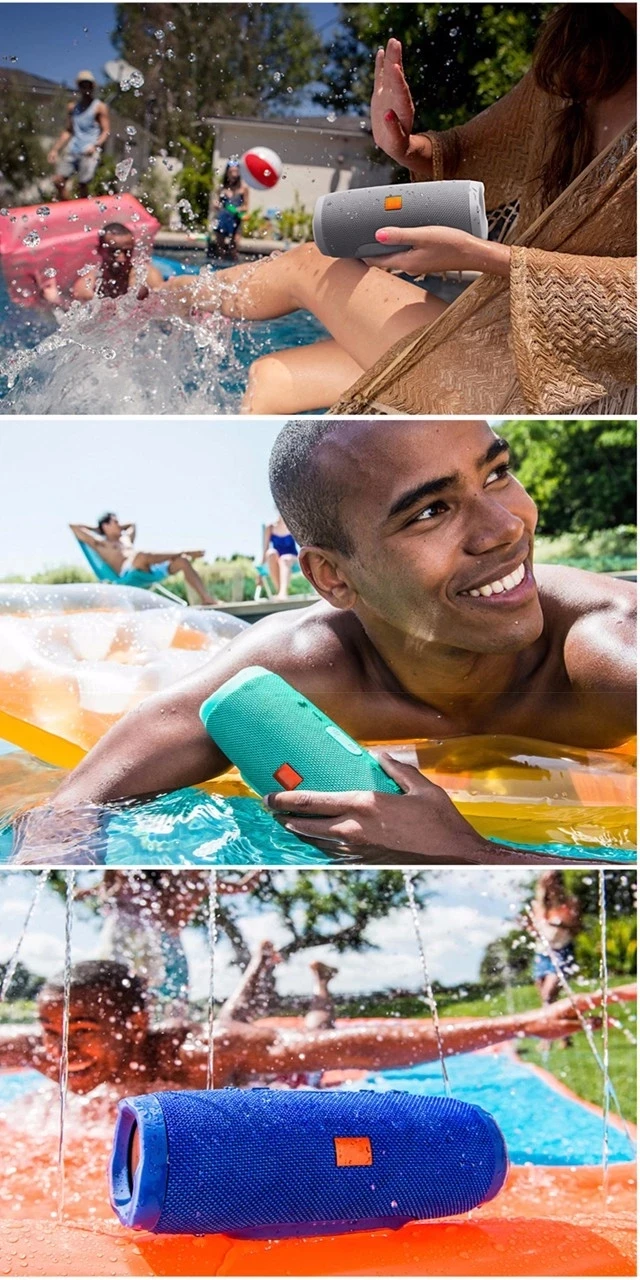IPX7 Charge 3 waterproof portable wireless bluetooth speaker with outdoor sound - ANKUX.COM