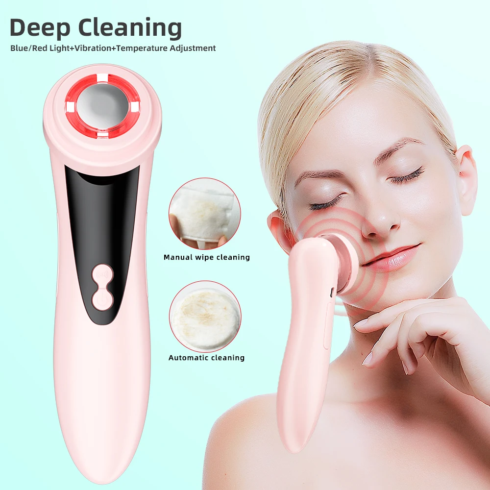 cosmetic skin care beauty instrument photon skin rejuvenation ion facial hot cold massager, Pink
cosmetic skin care beauty instrument photon skin rejuvenation ion facial hot cold massager, Pink