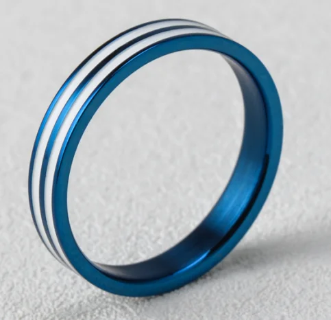 Cheap Online Stainless Steel Fashion Gold Plated Finger Ring For Man Blue Stripe Men Ring
Cheap Online Stainless Steel Fashion Gold Plated Finger Ring For Man Blue Stripe Men Ring
