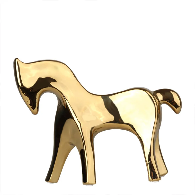 Wholesale Living Room Decor Accessories Ceramic Horse Animal Interior Decoration Pieces for Home, Gold
Wholesale Living Room Decor Accessories Ceramic Horse Animal Interior Decoration Pieces for Home, Gold