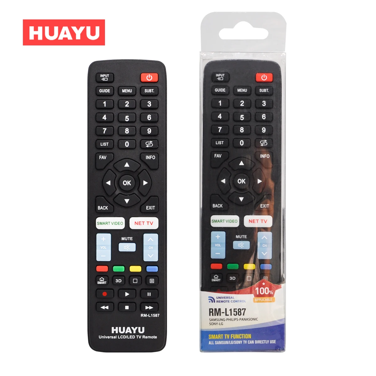 Rm L1587 Huayu Universal Tv Remote Android Tv Replacement Remote