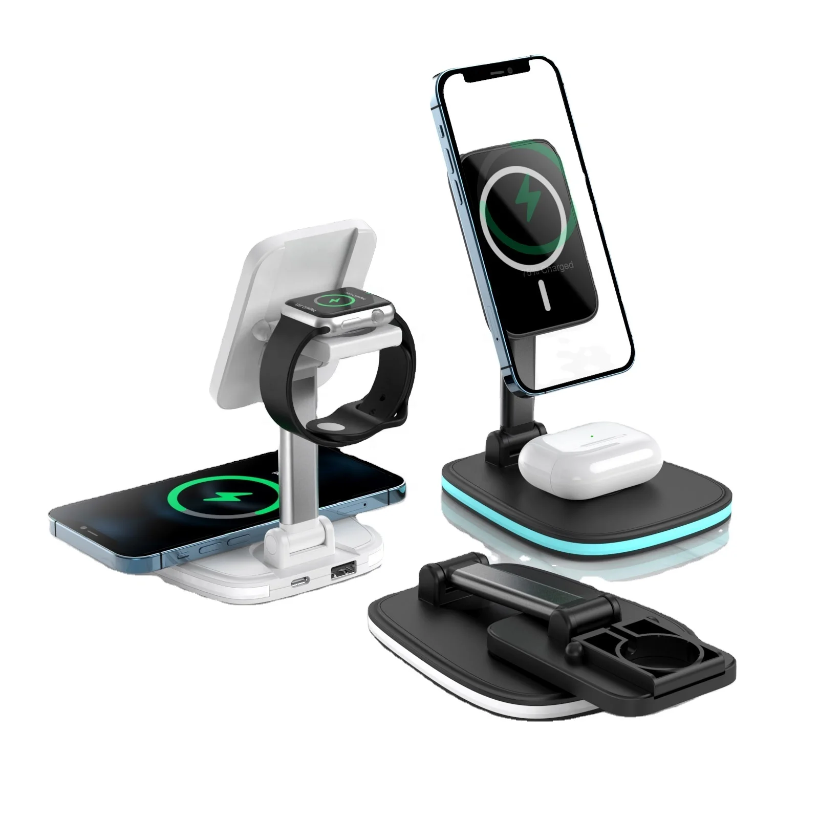 The new 3-in-1 magnetic absorption wireless charger is suitable for Samsung Huawei mobile phone 15W fast wireless charging
The new 3-in-1 magnetic absorption wireless charger is suitable for Samsung Huawei mobile phone 15W fast wireless charging
