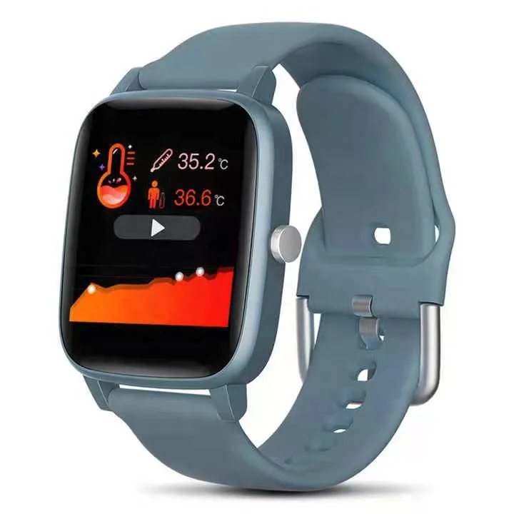New design of smart watch, body temperature detection, full touch screen sports chronograph watch
New design of smart watch, body temperature detection, full touch screen sports chronograph watch
