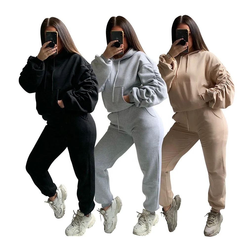 2021 new arrival casual fashion sportwear clothes pile sleeve long sleeve trousers women sport suits
2021 new arrival casual fashion sportwear clothes pile sleeve long sleeve trousers women sport suits