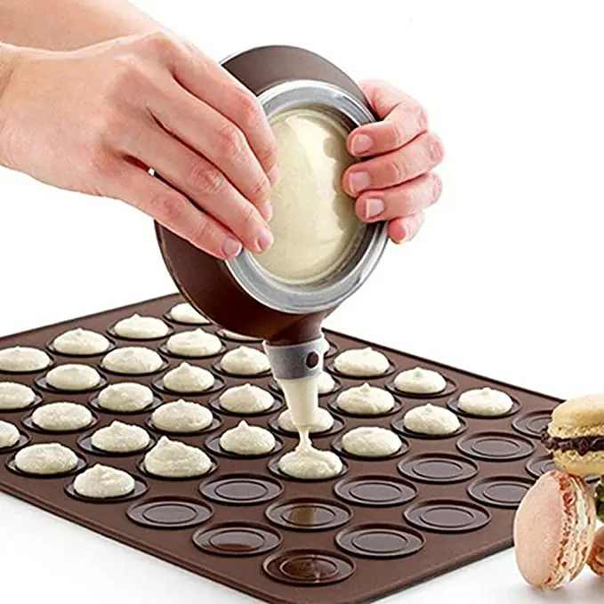 Silicone Macaron Baking Mold 48 Capacity Macaroon Kit Silicone Mat Macaron, Chocalate
Silicone Macaron Baking Mold 48 Capacity Macaroon Kit Silicone Mat Macaron, Chocalate