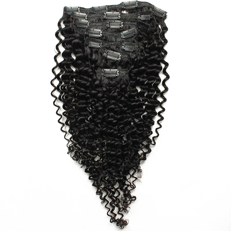 Factory Price Natural Color Unprocessed Raw Brazilian Kinky Curly 3A 3B Human Hair Clip In Hair Extension
Factory Price Natural Color Unprocessed Raw Brazilian Kinky Curly 3A 3B Human Hair Clip In Hair Extension