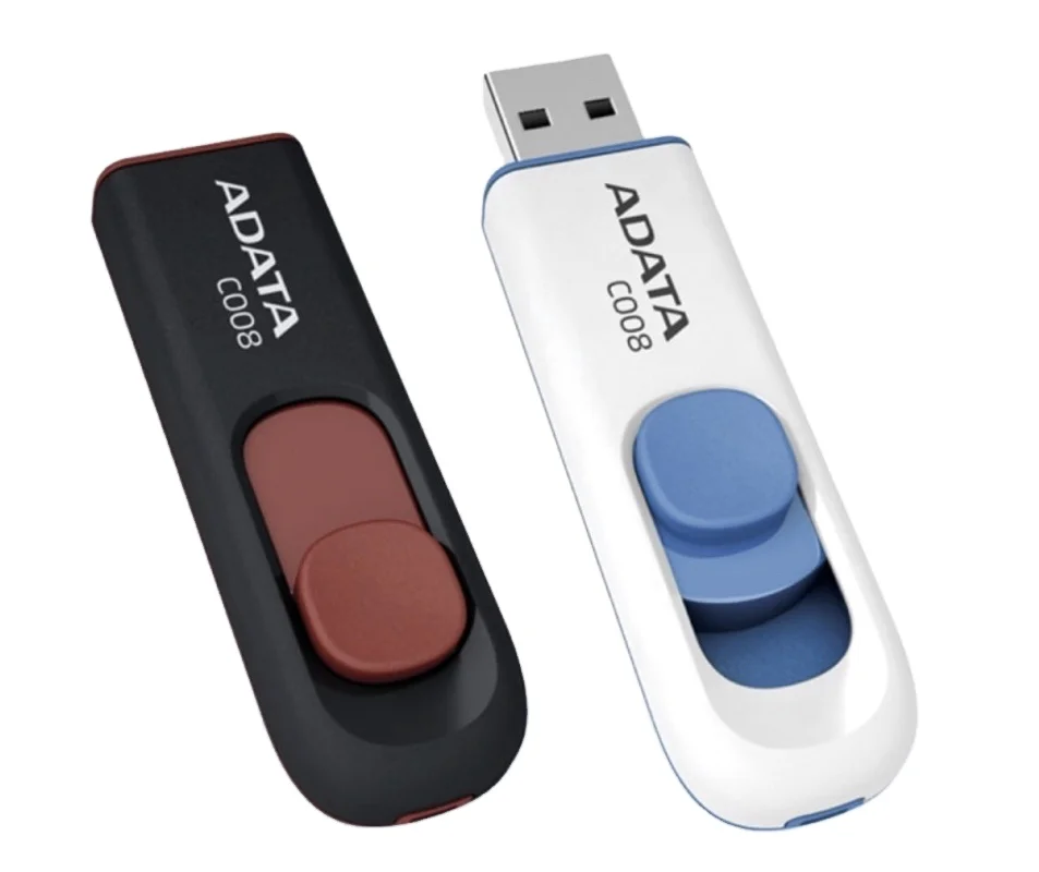 

Adata C008 Capless Sliding USB Flash Drive USB2.0 8G 16G 32G 64G