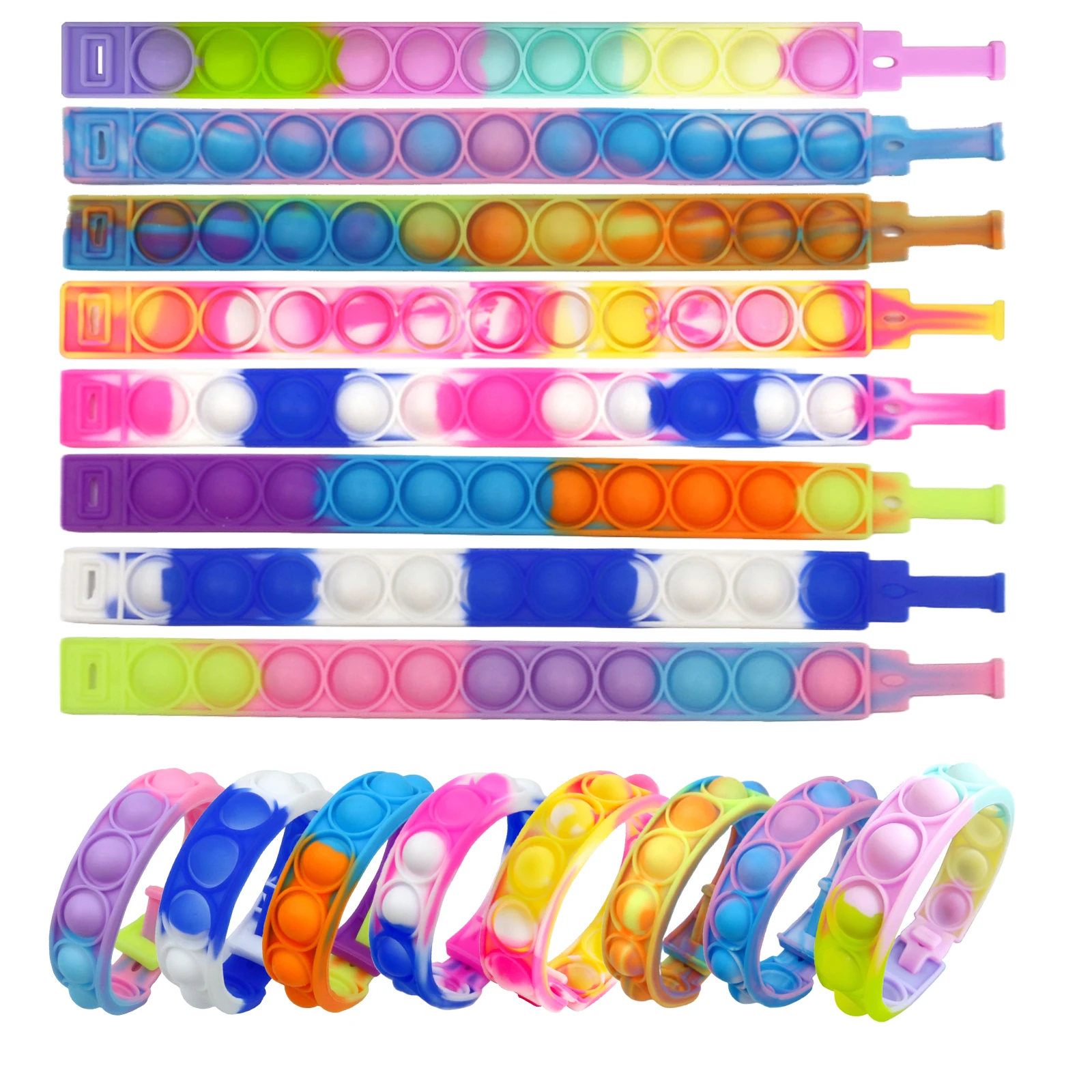 F523 Silicone Bubble Bracelets Toy Color Change Stress Relief Fidget Wristband Square Watchband Toys Wristband Fidget Bracelet
F523 Silicone Bubble Bracelets Toy Color Change Stress Relief Fidget Wristband Square Watchband Toys Wristband Fidget Bracelet