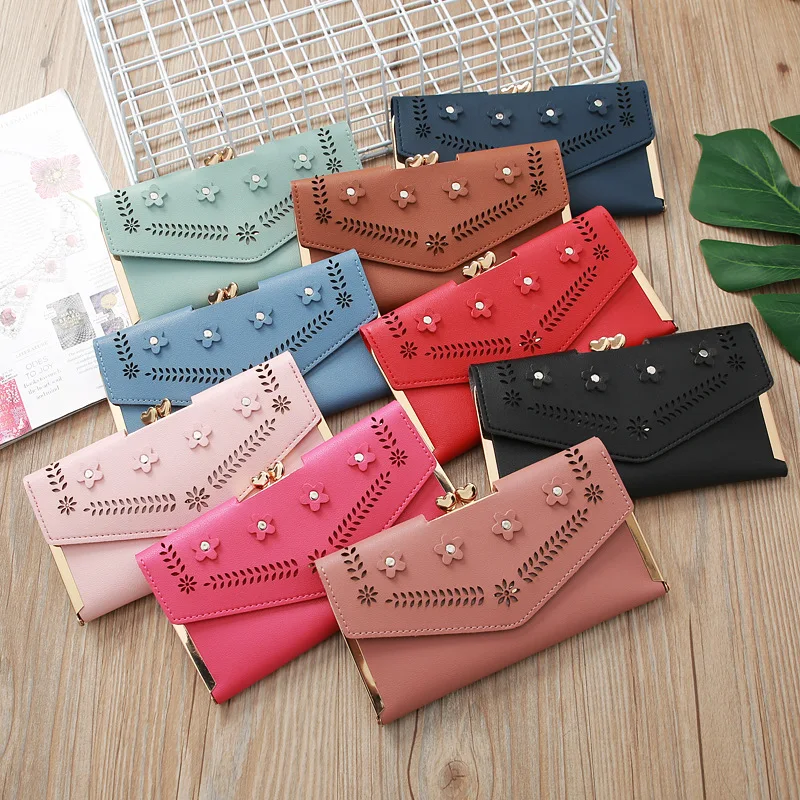 New Fashion Clutch PU Luxury Wallets Hollow Flower Phone Bag Big Wallet Women Long Dinner Bag Card Holder Key Wallets, Black, red, green, blue, pink, hot pink
New Fashion Clutch PU Luxury Wallets Hollow Flower Phone Bag Big Wallet Women Long Dinner Bag Card Holder Key Wallets, Black, red, green, blue, pink, hot pink