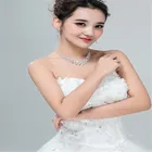 Fashion jewellery pendant necklaces women gift crystal cubic zircon pendant necklace