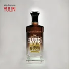 Hand made luxury high grade round gold XO/brandy/whiskey/vodka unique glass bottle