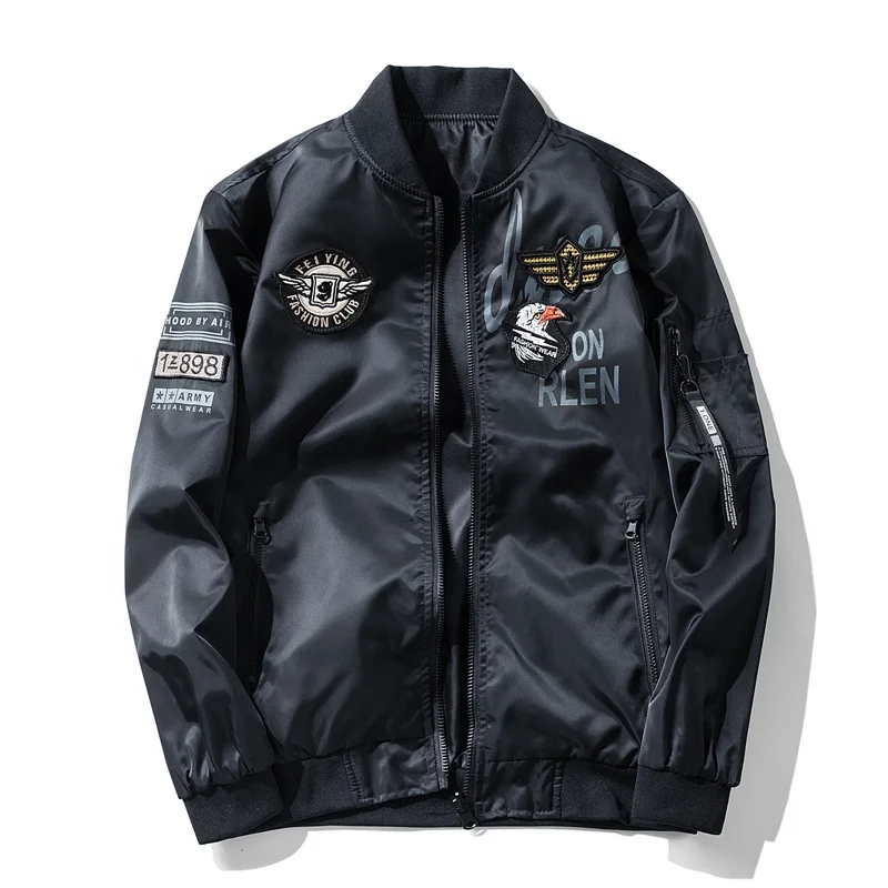2020 style plus-size factory direct flight suit double sides men's jacket with badge
2020 style plus-size factory direct flight suit double sides men's jacket with badge