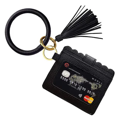 Q1278 Girl Fashion Leather Round Key Ring Wallet Bracelet Key Ring Tassel Bracelet Key Chain Wallets, 39 color
Q1278 Girl Fashion Leather Round Key Ring Wallet Bracelet Key Ring Tassel Bracelet Key Chain Wallets, 39 color