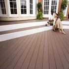 High strength solid easy install composite wpc decking flooring