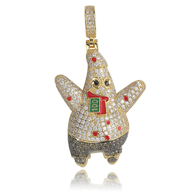 Popular Gold Plated Cartoon Character Sponge Bob Iced Out Pendant Necklace, See picture
Popular Gold Plated Cartoon Character Sponge Bob Iced Out Pendant Necklace, See picture
