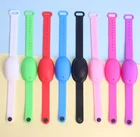 Bracelet Hand Sanitizer Silicone Bracelet Supply New Arrival Silicone Hand Sanitizer Bottle Holder Personal Bracelet