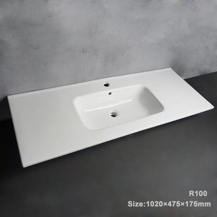 Tarpul Modern Design Hotel Construction Project Rectangle Bathroom Vanity Sink Hot Sale Washbasin Bowl Stone Material Mount Home manufacture
