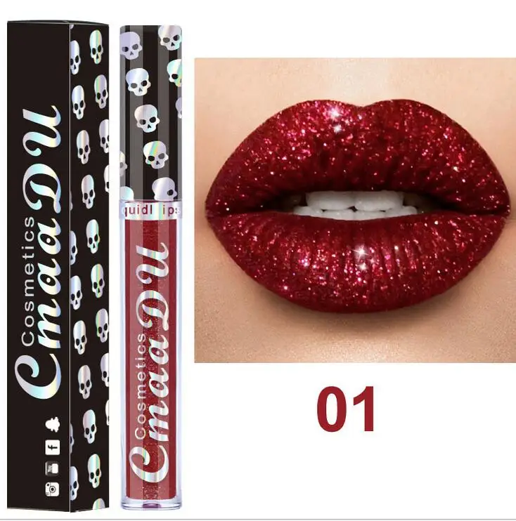 CmaaDu Diamond Lipggloss Halloween Party Women Cosmetics Metallic Shiny metallic lip gloss Lip Gloss Professional Makeup
CmaaDu Diamond Lipggloss Halloween Party Women Cosmetics Metallic Shiny metallic lip gloss Lip Gloss Professional Makeup