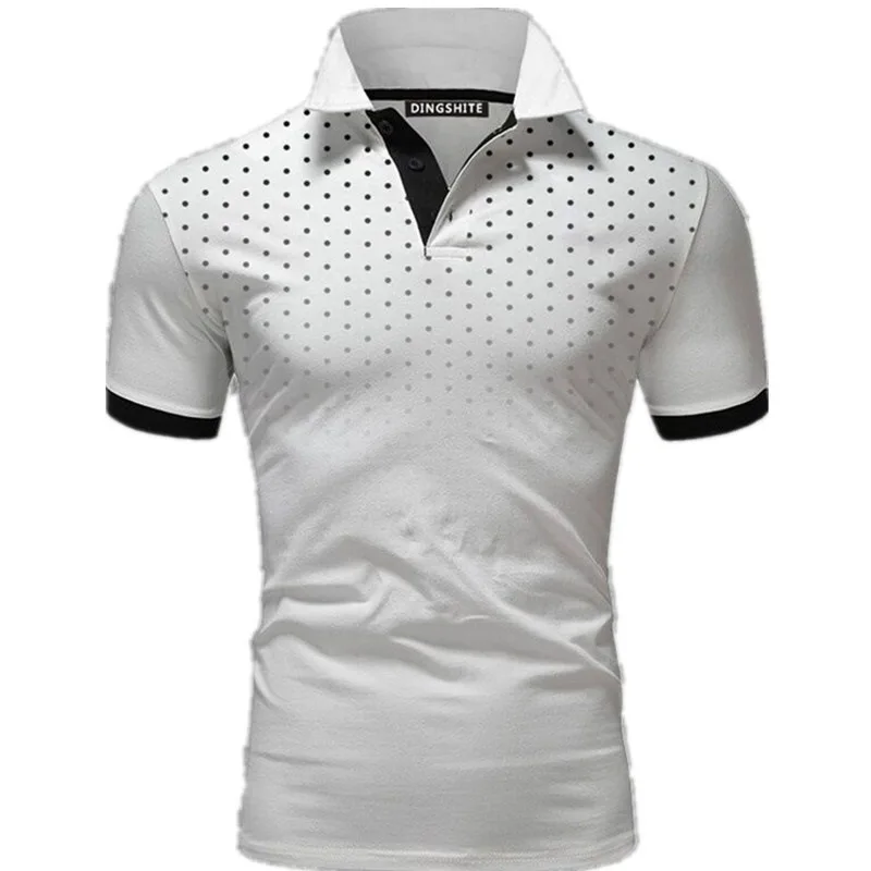 Spring autumn men's gradient 3D printing polo T-shirt European and American lapel Slim Polo shirt, Customized color
Spring autumn men's gradient 3D printing polo T-shirt European and American lapel Slim Polo shirt, Customized color
