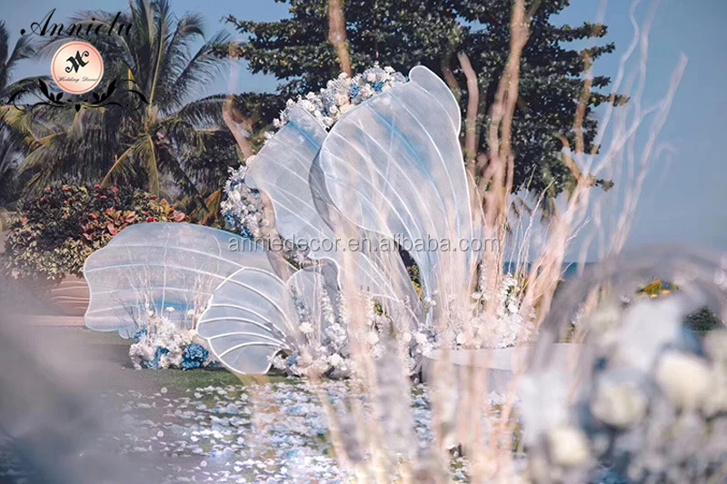 ANNIELU Romantic petal background wedding decoration backdrop supplier stage backdrop