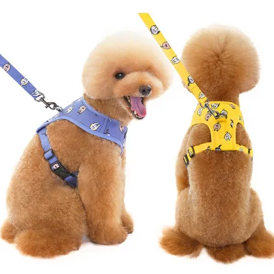New pet supplies Pet leash Chest straps set with cute printing dog harness, 3 colors
New pet supplies Pet leash Chest straps set with cute printing dog harness, 3 colors