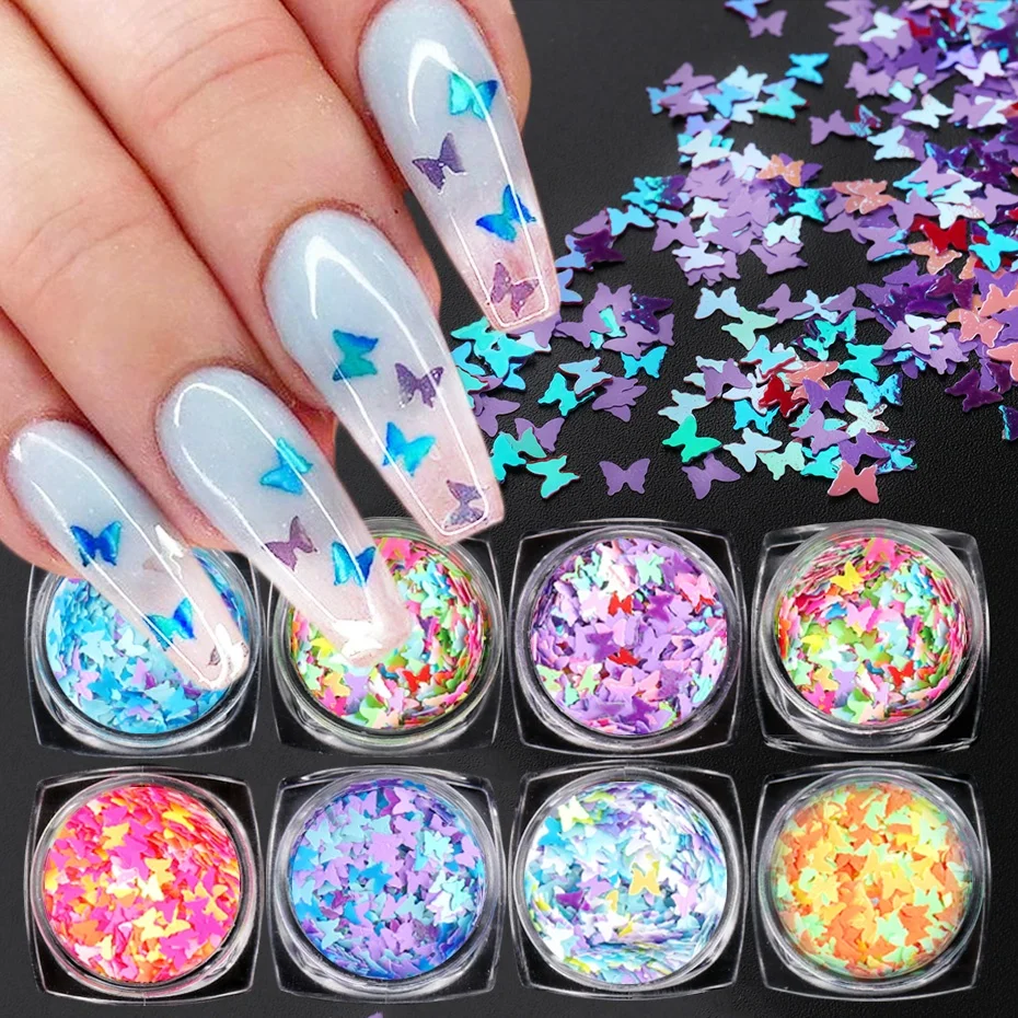 Gold Pink Rainbow Gel Polish Holographic Mirror Butterfly Nail Sequins Ultra-thin Flake Nail Glitter, Picture
Gold Pink Rainbow Gel Polish Holographic Mirror Butterfly Nail Sequins Ultra-thin Flake Nail Glitter, Picture