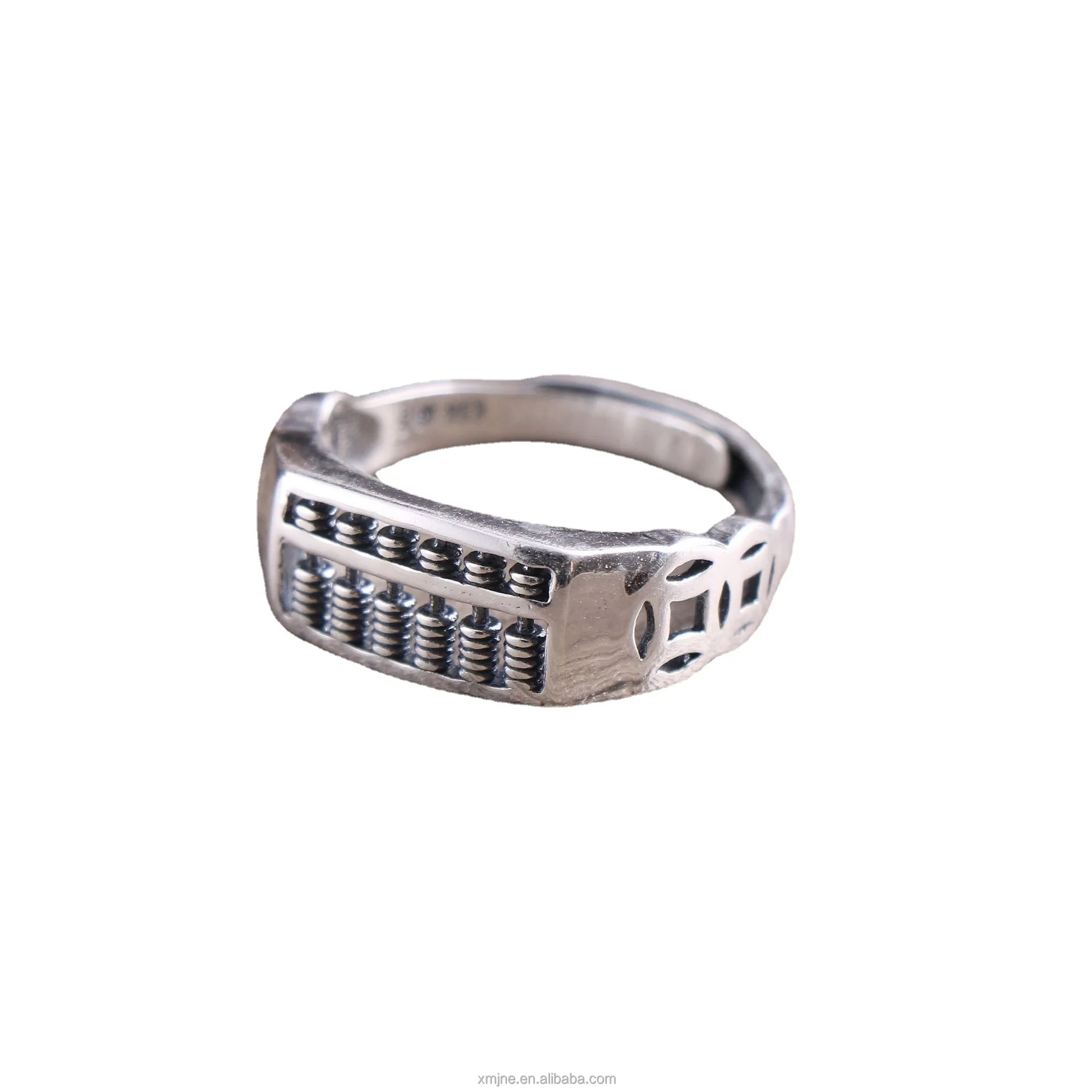 Certified S990 Vintage Thai Silver Ring Simple Careful Calculation Amass Fortunes Women's Open Fashion Dongdaemun Ring
Certified S990 Vintage Thai Silver Ring Simple Careful Calculation Amass Fortunes Women's Open Fashion Dongdaemun Ring