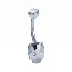 Unique 316L Surgical Steel Navel Ring Belly Button Ring Body Piercing Jewelry
