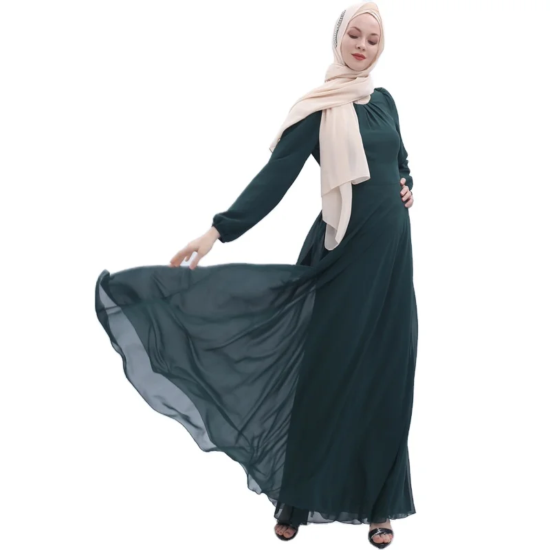 Ensembl Femm Musulman Ramadan Muslim Women's Chiffon Dress Summer Arab Solid Large Size Dress Wholesale Abaya Musulman
Ensembl Femm Musulman Ramadan Muslim Women's Chiffon Dress Summer Arab Solid Large Size Dress Wholesale Abaya Musulman
