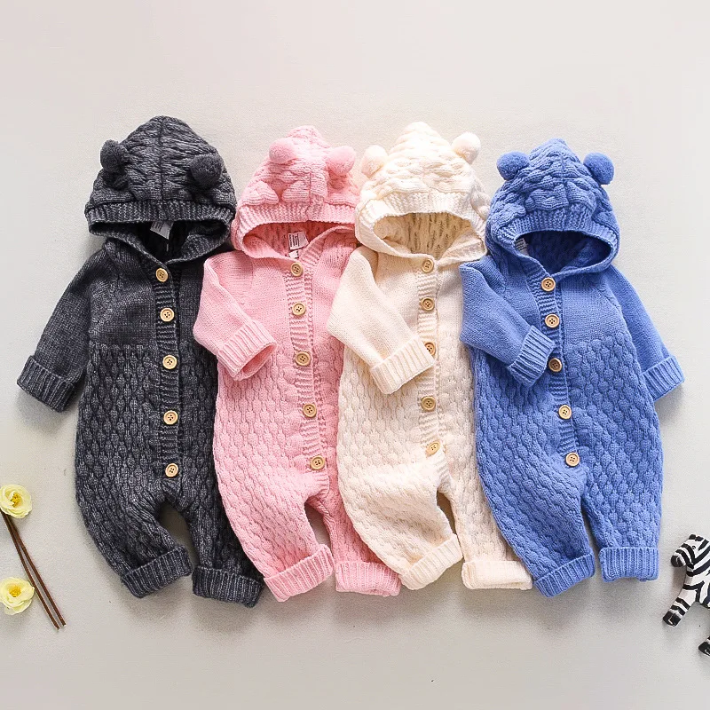 Baby Rompers Knitted Long Sleeve Warm Jumpsuits Onesie Autumn Winter Toddler Children Clothing Baby Girls Boys Rompers, Picture shows
Baby Rompers Knitted Long Sleeve Warm Jumpsuits Onesie Autumn Winter Toddler Children Clothing Baby Girls Boys Rompers, Picture shows