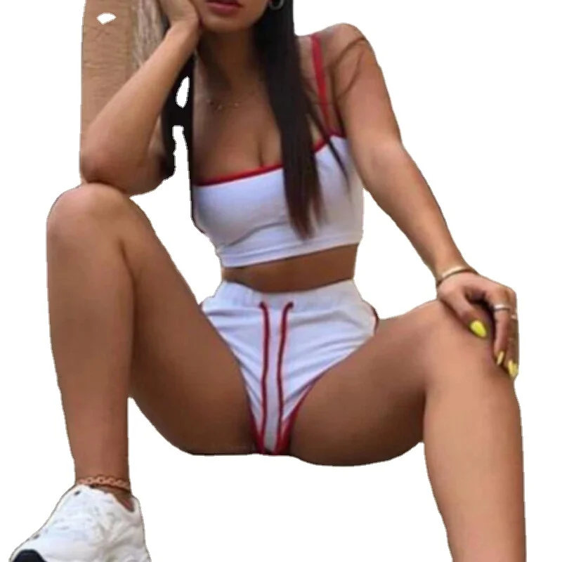 Women 2Pcs Bra Set Fitness Suit Workout Bralette Vest Top Skinny Shorts Stretch Bra Sets Sexy new swimsuit bikini Summer Solid, Can be customized
Women 2Pcs Bra Set Fitness Suit Workout Bralette Vest Top Skinny Shorts Stretch Bra Sets Sexy new swimsuit bikini Summer Solid, Can be customized