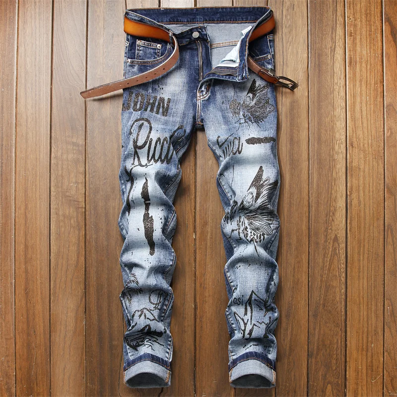 AIPA Fashion Denim Jeans For Men 2021 Light Blue Trousers Pants Printed With Letters And Butterfly, Customized color
AIPA Fashion Denim Jeans For Men 2021 Light Blue Trousers Pants Printed With Letters And Butterfly, Customized color