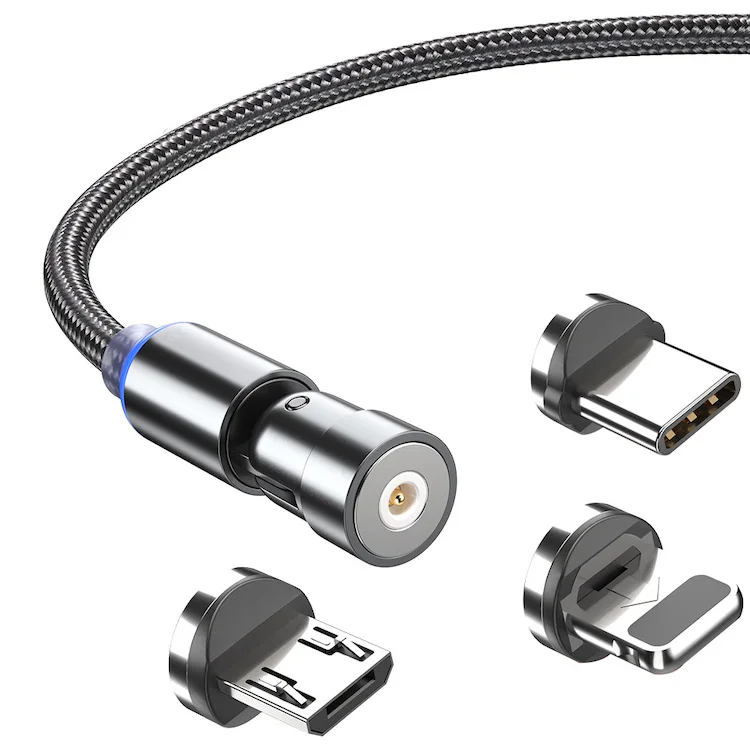 Drop shipping free 3 in 1 magnetic cable charger usb cable fast charging 3A 540 degree data transfer
Drop shipping free 3 in 1 magnetic cable charger usb cable fast charging 3A 540 degree data transfer