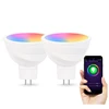 Alexa/Google Home/Tuya APP Controlled Smart Light Bulb MR16 5W WIFI RGB LED Spotlight Bulb