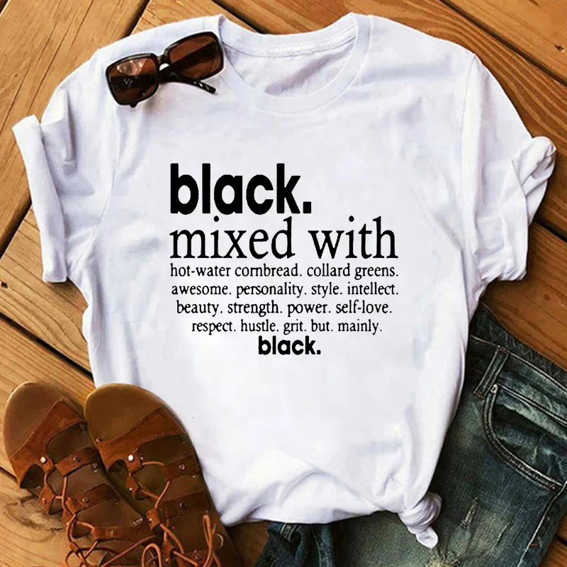 Wholesale Melanin Monre Letters Print Women Tshirt 100% Cotton Funny For Lady Custom Printing Tshirts
Wholesale Melanin Monre Letters Print Women Tshirt 100% Cotton Funny For Lady Custom Printing Tshirts