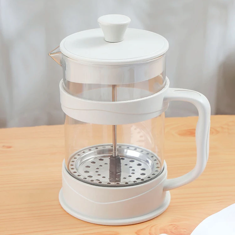 Retail French Press Coffee and Tea Maker Pot / Portable Teapot Coffee Press Pot High Borosilicate Glass White French Press, Transparent
Retail French Press Coffee and Tea Maker Pot / Portable Teapot Coffee Press Pot High Borosilicate Glass White French Press, Transparent