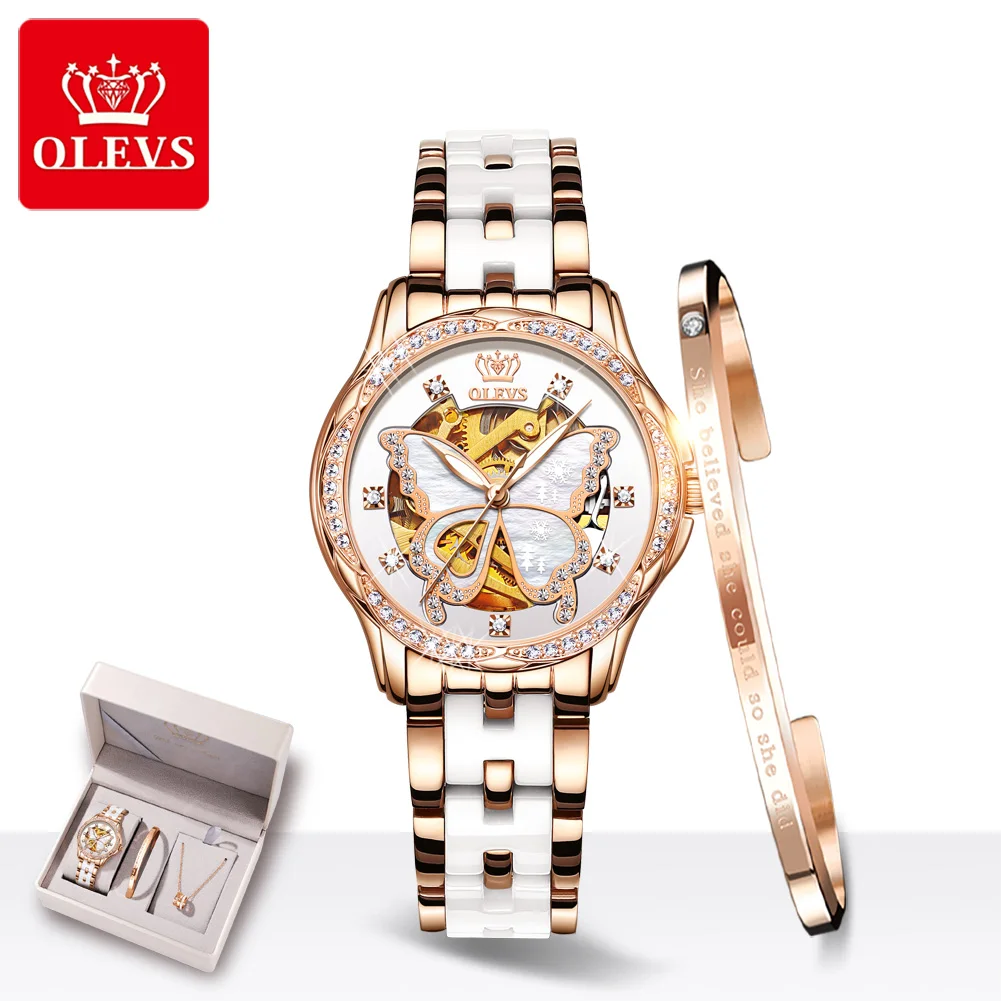 Custom Logo Automatic Women Watches Fashion Ceramics Band ladies Waterproof Rose Gold Manufacturer Bracelet Set Watches, Black watch
Custom Logo Automatic Women Watches Fashion Ceramics Band ladies Waterproof Rose Gold Manufacturer Bracelet Set Watches, Black watch
