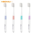 Adult toothbrush for Metal-free bristle-planting with high-density soft bristles