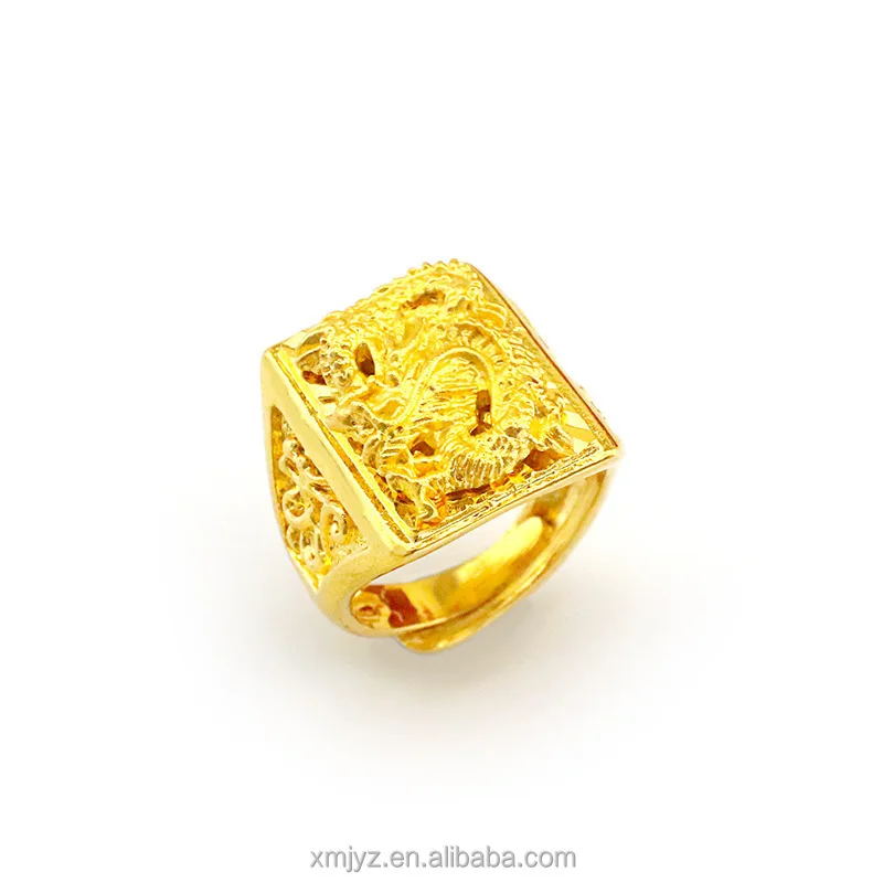 Alluvial Gold Dragon Ring Thick Gold Boutique Dragon Ring Pure Copper Gold Plated Men's European And American Fashion Big Drago
Alluvial Gold Dragon Ring Thick Gold Boutique Dragon Ring Pure Copper Gold Plated Men's European And American Fashion Big Drago