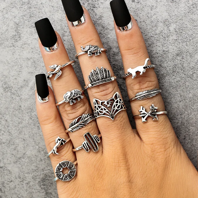 12pcs/set Silver Color Rings For Women Alloy For Man Women Gift Zircon Party Hot Sale Women Dress Ring jz20060907
12pcs/set Silver Color Rings For Women Alloy For Man Women Gift Zircon Party Hot Sale Women Dress Ring jz20060907